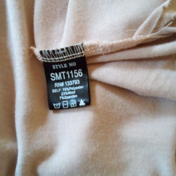 POL green/peach ombre high low V neck cover up dress tunic size S - Picture 6 of 6